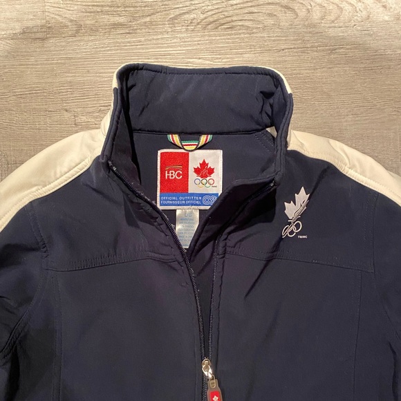 HBC Olympic Canada Soft Shell Blue Jacket Women’s Size Large - Picture 2 of 5